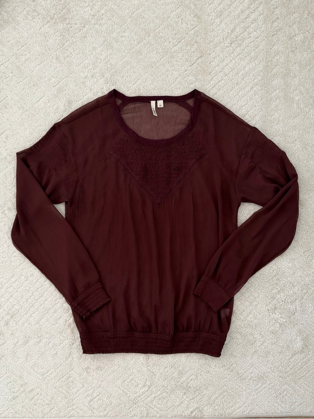 Frenchi Burgundy Blouse